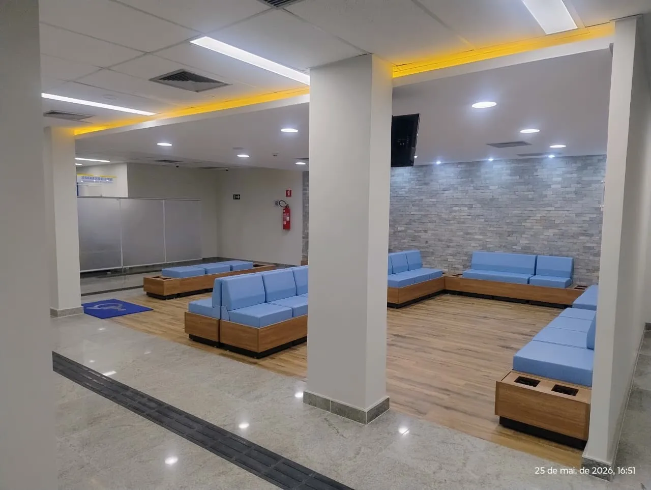 Detalhe de área técnica da agência