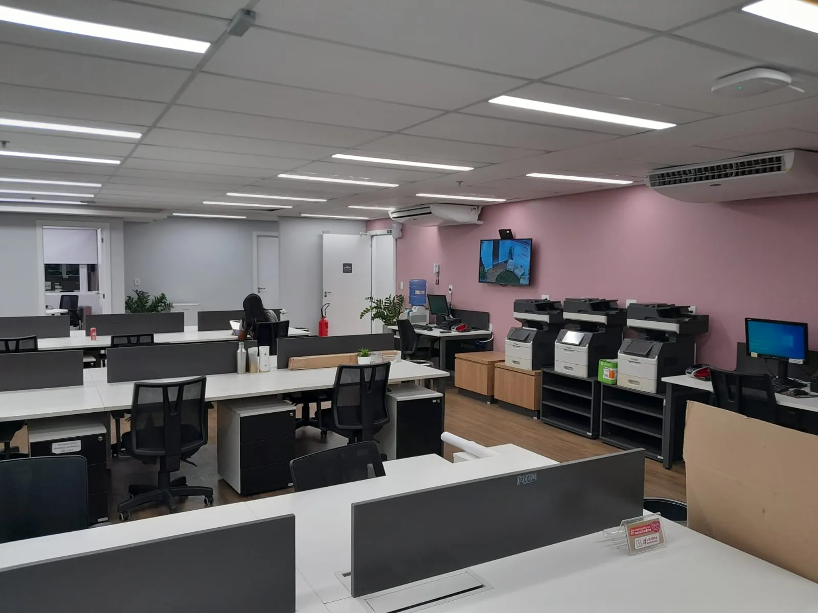 Detalhe de área técnica da agência